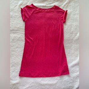 Lilly Pulitzer Palmer T-Shirt Dress in “Lipstick Pink” - Size L